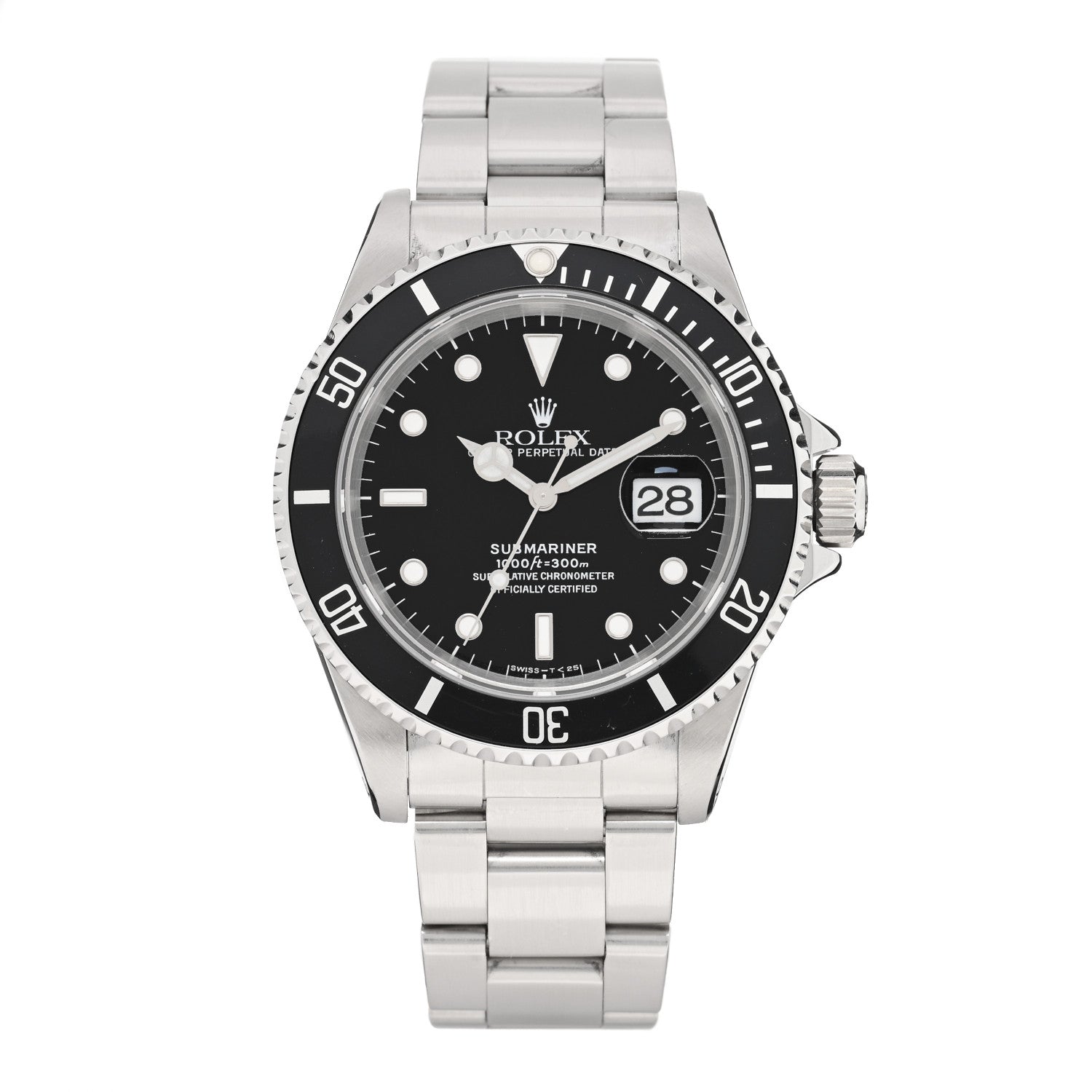 Rolex Stainless Steel 40mm Oyster Perpetual Submariner Date Watch Black 16610 1 of 4