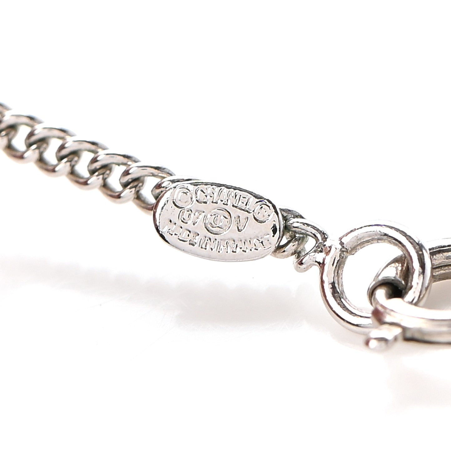 Crystal Timeless CC Necklace Silver