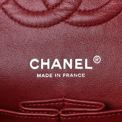 Chanel Caviar Quilted Medium Double Flap Dark Red 7 of 11