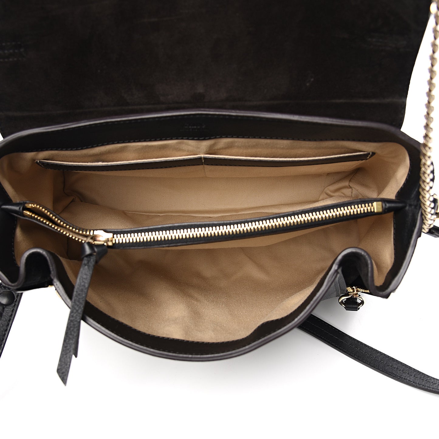 Calfskin Medium Faye Day Shoulder Bag Black