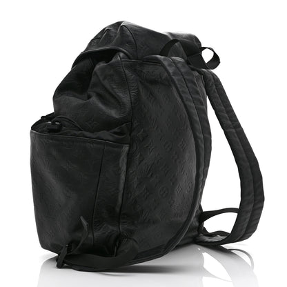 Louis Vuitton Calfskin Monogram Shadow Discovery Backpack Black 3 of 10
