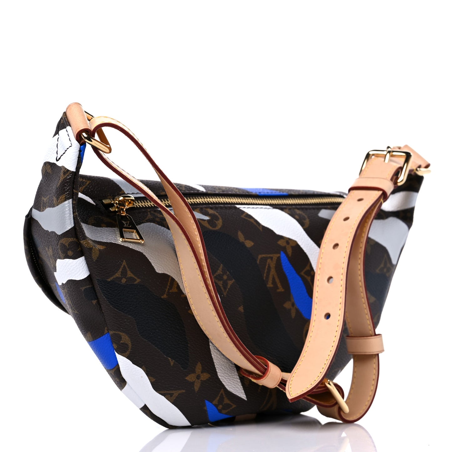 X LOL Monogram Bumbag Blue Silver