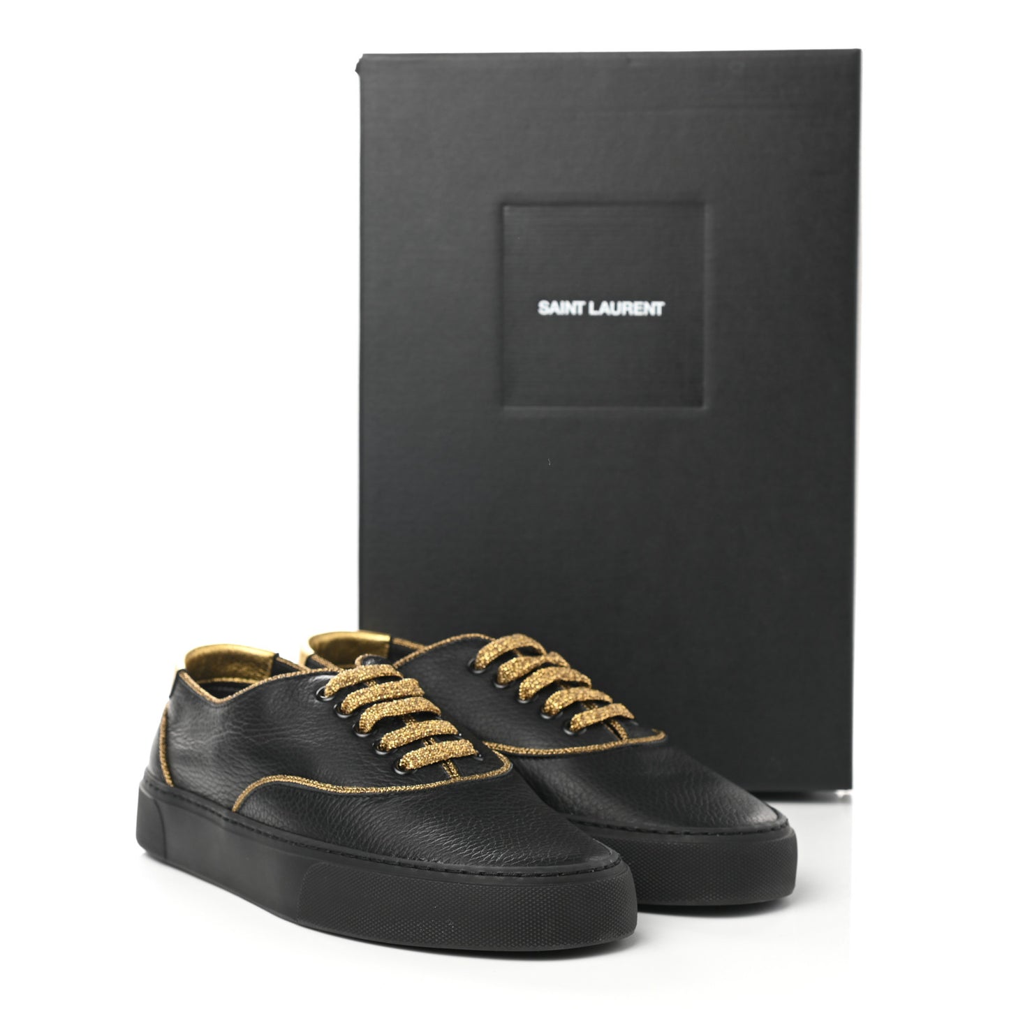 Nappa Venice Sneakers 37.5 Black Gold