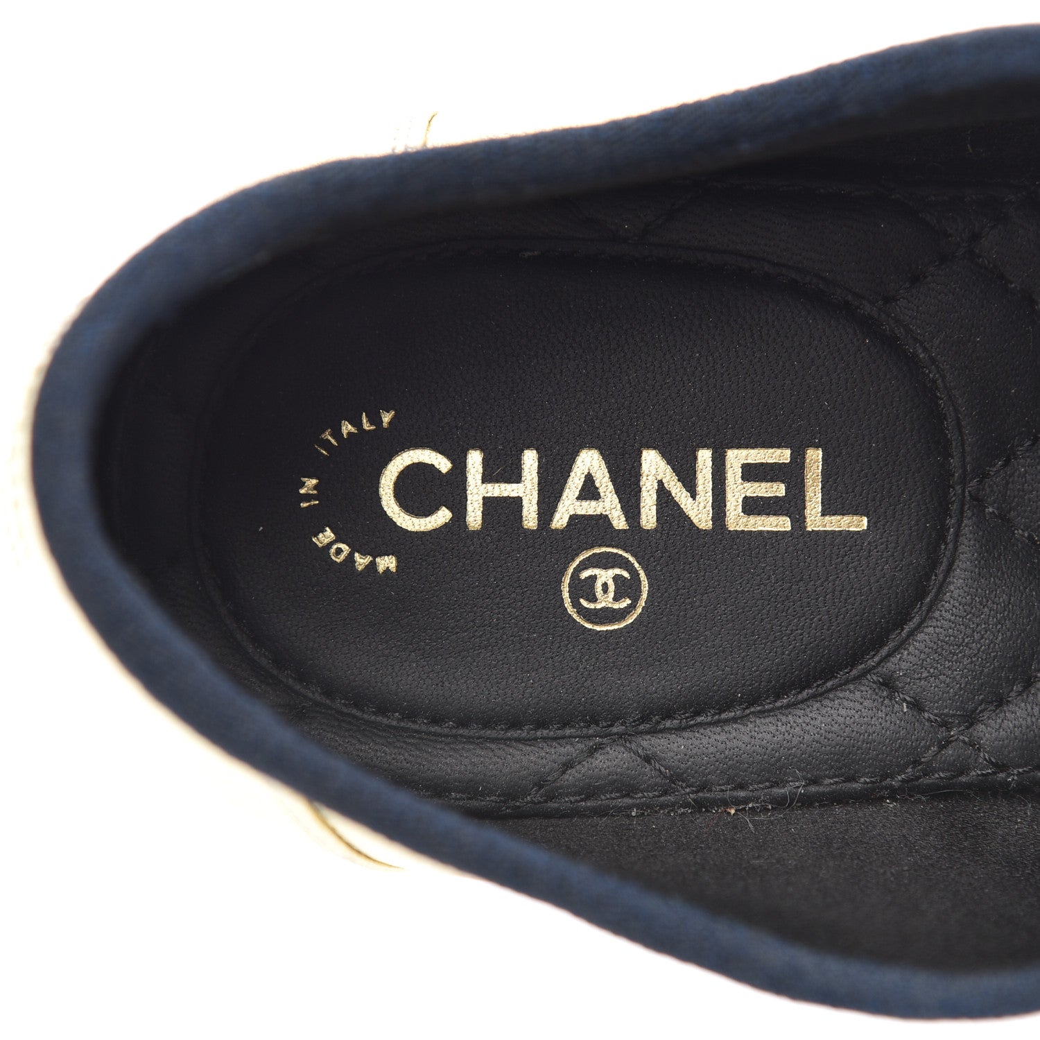 Chanel Metallic Lambskin CC Lace Up Oxfords 35.5 Dark Gold 7 of 13