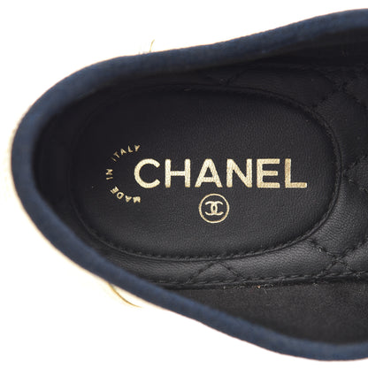 Chanel Metallic Lambskin CC Lace Up Oxfords 35.5 Dark Gold 7 of 13