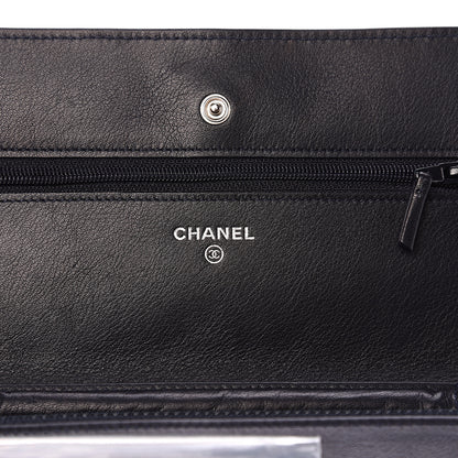 Chanel Aged Calfskin Quilted Reissue Wallet On Chain WOC Navy 5 of 10