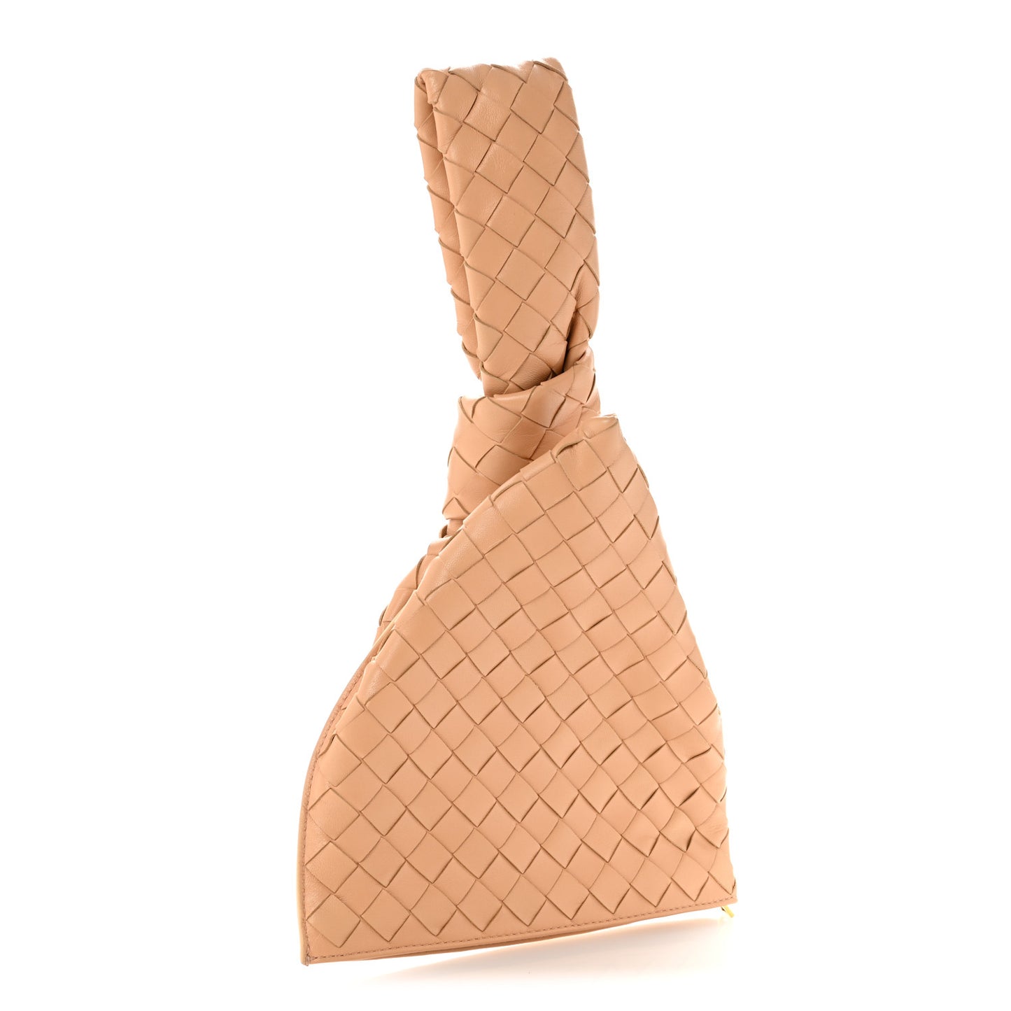Nappa Intrecciato Mini BV Twist Almond