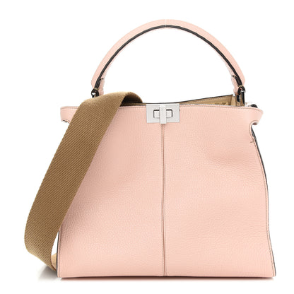 Fendi Cuoio Romano Selleria Bi-Color Medium Peekaboo X-Lite Panna Camelia 1 of 8