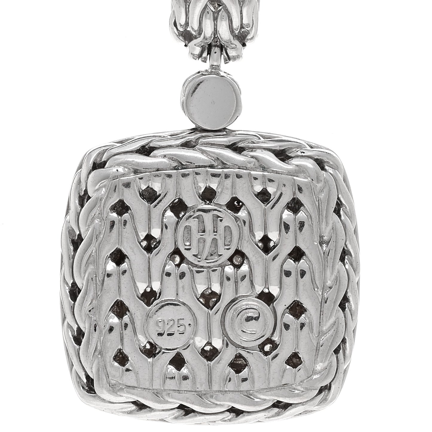 Sterling Silver Diamond Classic Chain Pendant Necklace