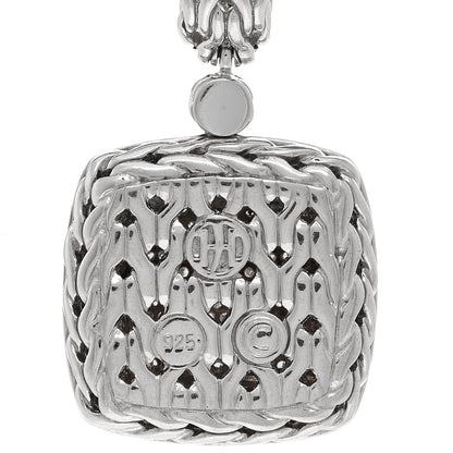 John Hardy Sterling Silver Diamond Classic Chain Pendant Necklace 4 of 4
