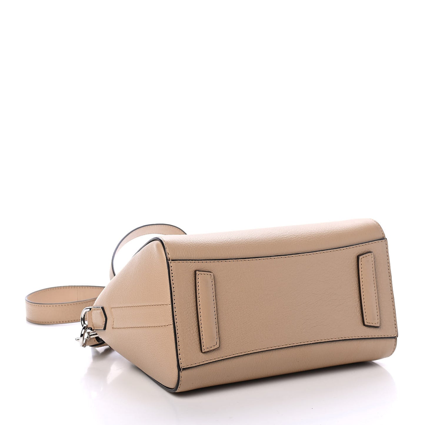 Sugar Goatskin Mini Antigona Beige Camel