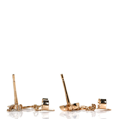 Louis Vuitton Metal Crystal Petit Louis Earrings Gold 3 of 5