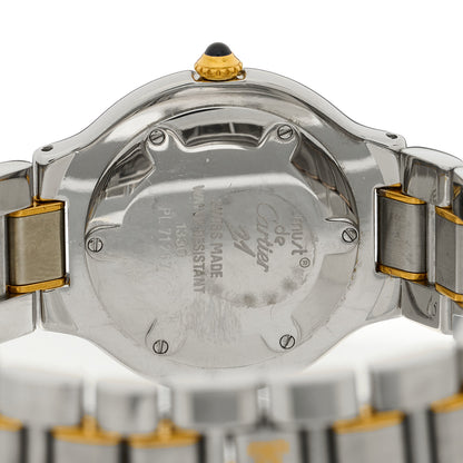 Cartier Stainless Steel 18K Yellow Gold 31mm Must De 21 Quartz Watch 4 of 4