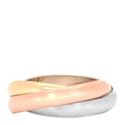 Cartier 18K Pink Yellow White Gold Classic Les Must De Cartier Trinity Ring 57 8 6 of 10