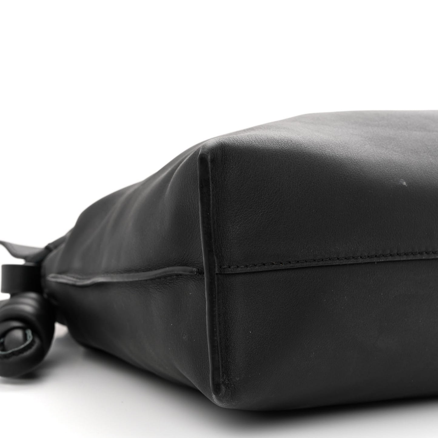 Calfskin Flamenco Knot Bag Black