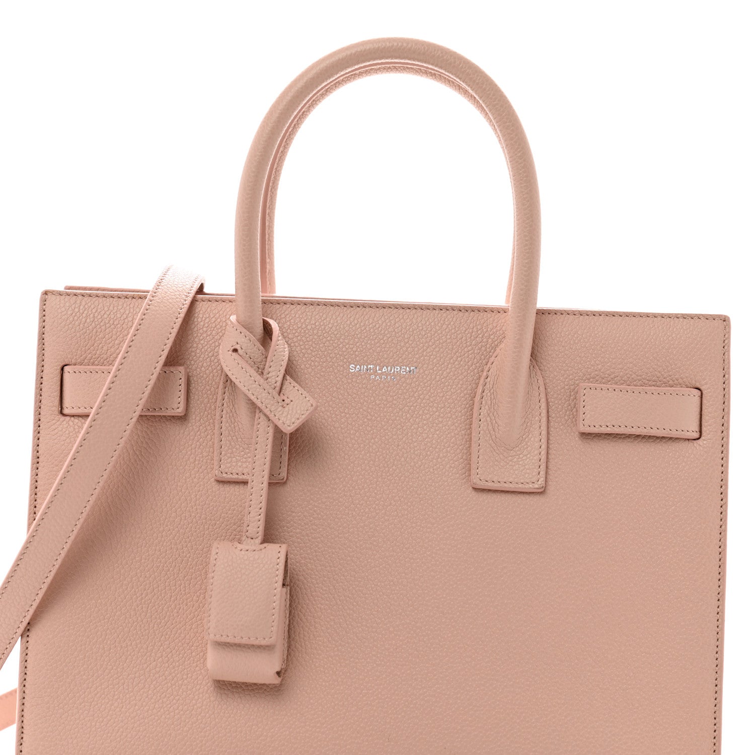 Saint Laurent Grained Calfskin Baby Sac De Jour Pale Pink 7 of 11