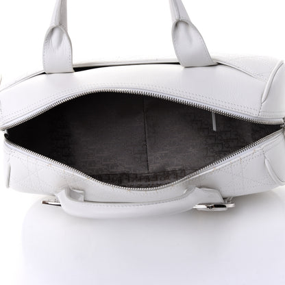 Christian Dior Calfskin Cannage Handbag White 4 of 4