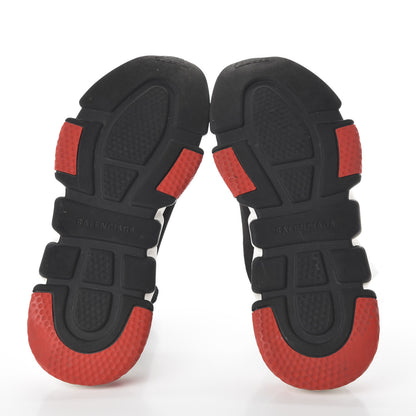 Balenciaga Neoprene Knit Womens Speed Sneakers 39 Black Red 5 of 8