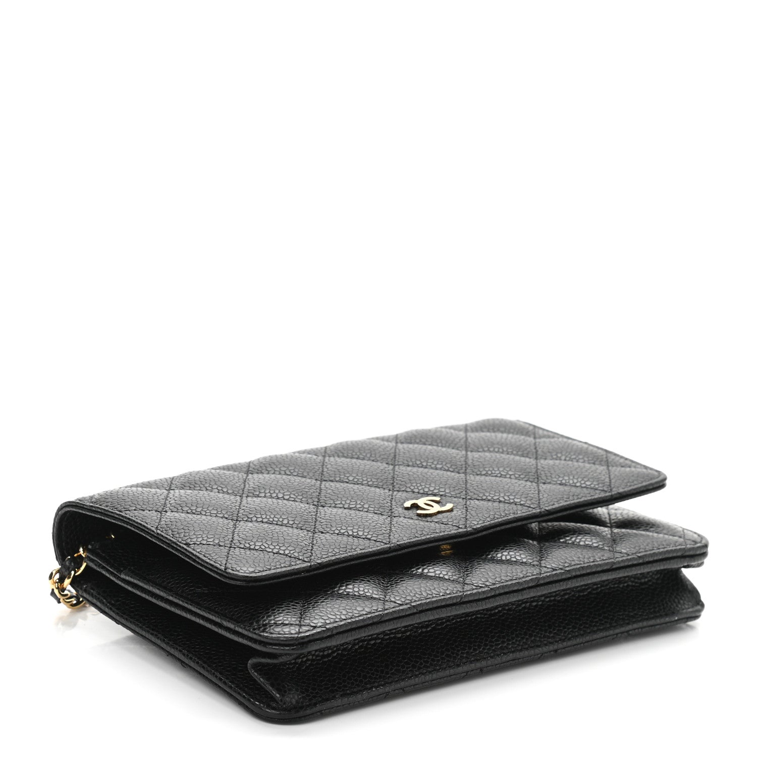 Chanel Caviar Quilted Wallet On Chain WOC Black 4 of 12