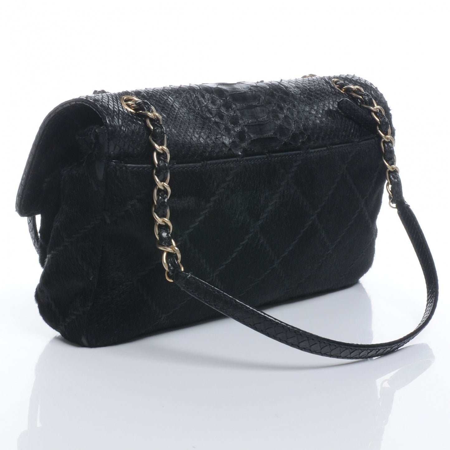 Python Pony Hair Ultimate Stitch Flap Black