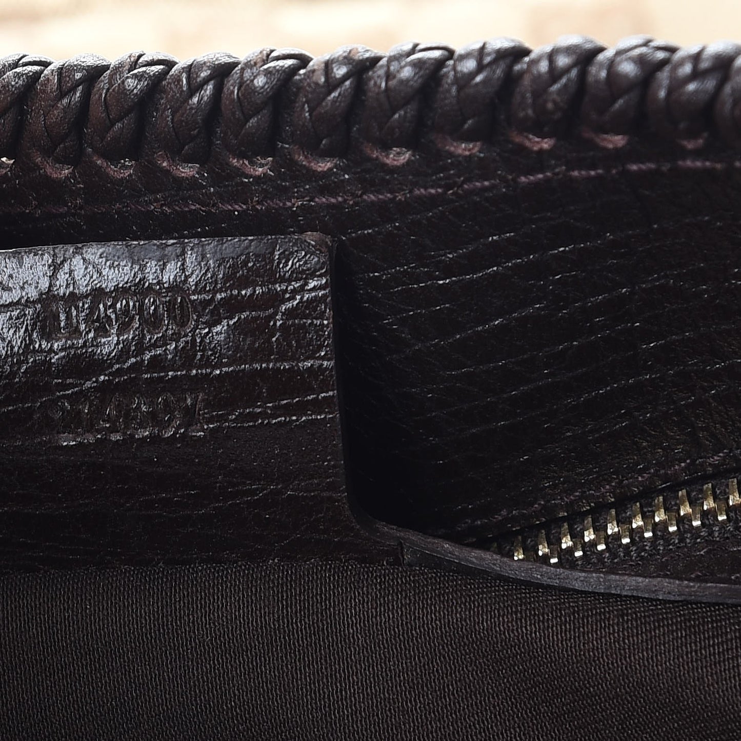 Monogram Large Horsebit Chain Hobo Dark Brown