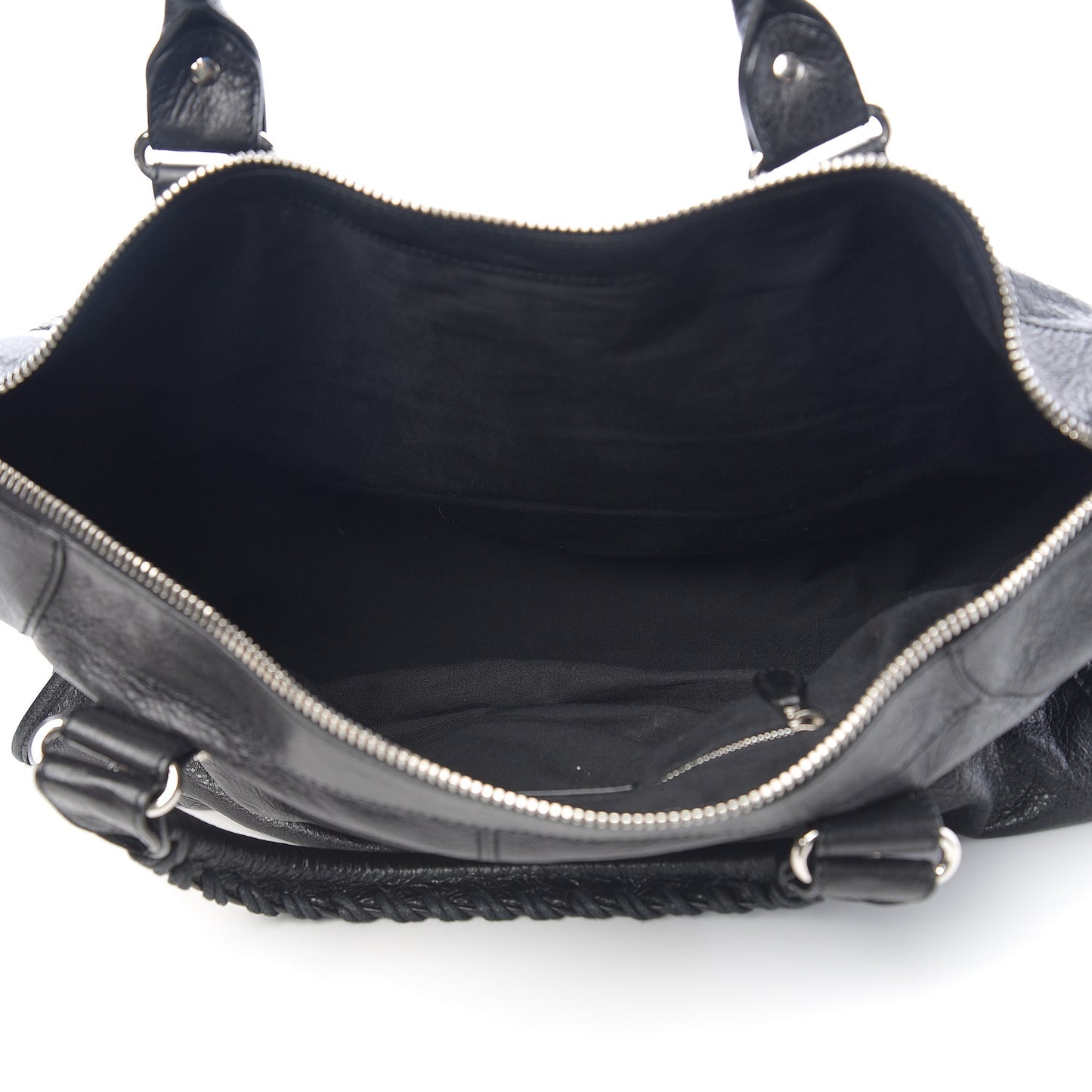 Agneau Giant 21 Silver Hardware Work Black