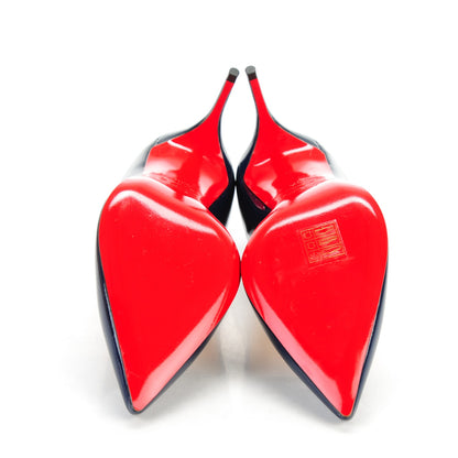 Christian Louboutin Patent Decollete 554 70 Pumps 35.5 Night 5 of 7