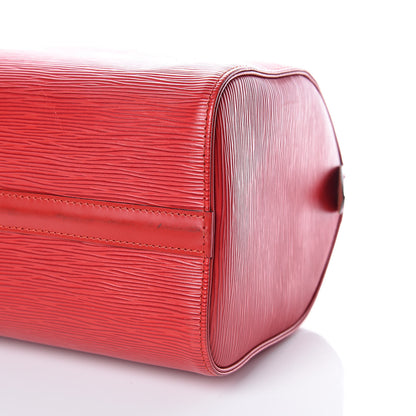 Louis Vuitton Epi Speedy 25 Castillan Red 9 of 15