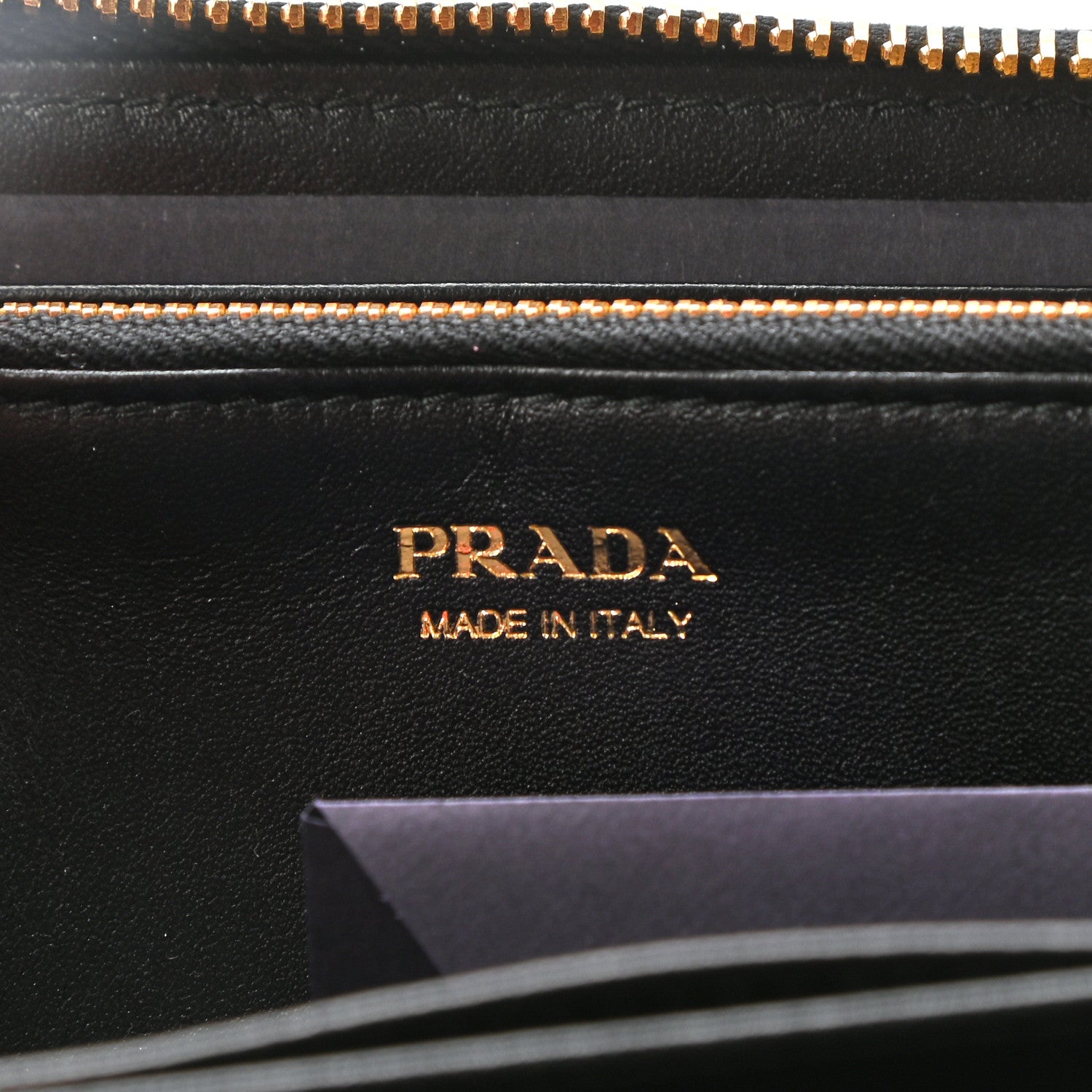 Prada Vitello Move Zip Around Wallet Black 7 of 7