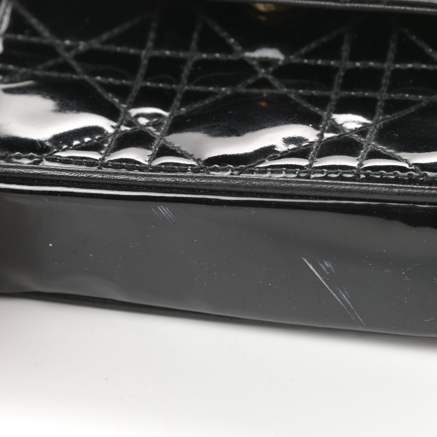 Christian Dior Patent Cannage Mini Crossbody Pouch Black 12 of 12