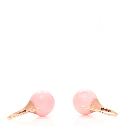 Irene Neuwirth 18K Rose Gold Pink Opal Gumdrop Earrings 3 of 5