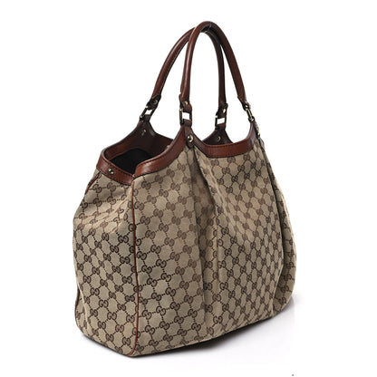 Gucci Monogram Large Sukey Tote Brown 3 of 13