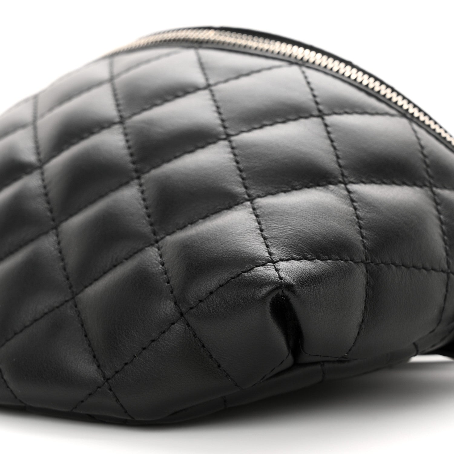 Chanel Calfskin Quilted Waist Belt Bag Black 10 of 10