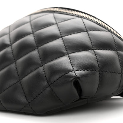Chanel Calfskin Quilted Waist Belt Bag Black 10 of 10