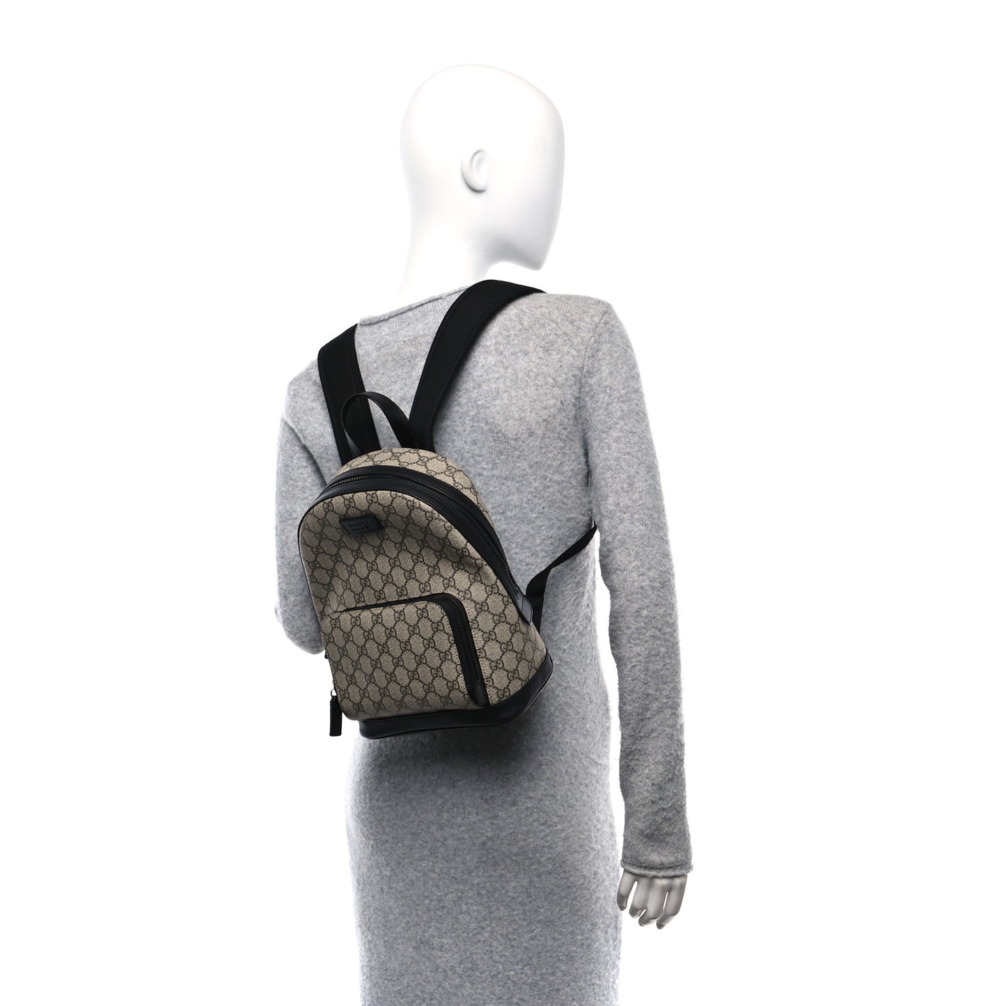 GG Supreme Monogram Small Eden Day Backpack Black