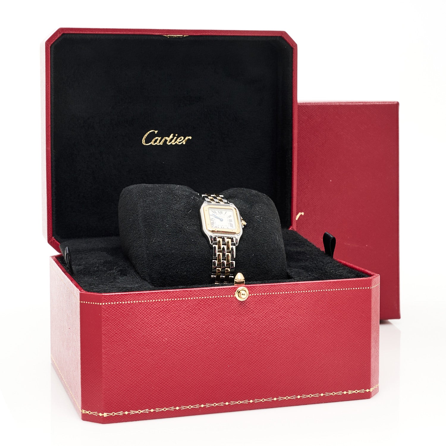 Cartier Stainless Steel 18K Yellow Gold 22mm Panthere Quartz Watch 10 of 10