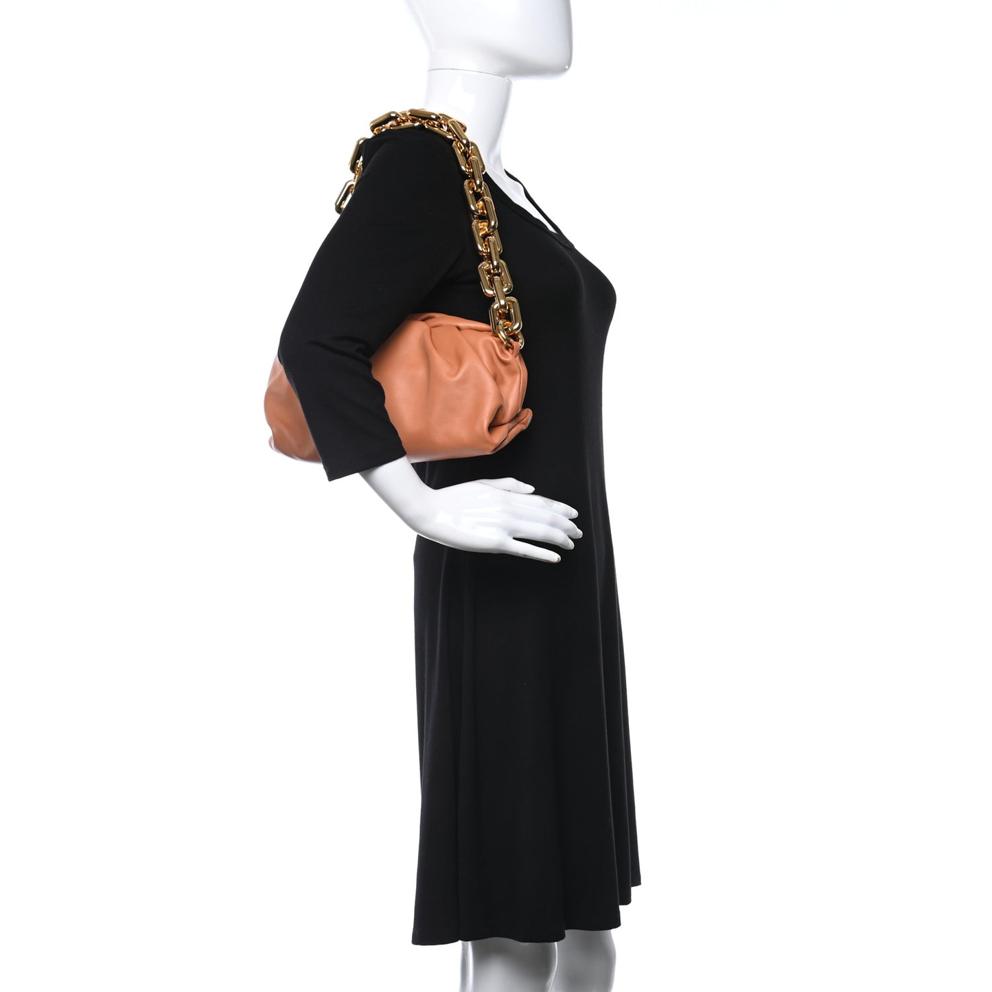 Calfskin The Pouch Chain Clay
