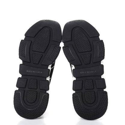 Balenciaga Neoprene Knit Allover Logo Bi-Color Sole Mens Speed Sneakers 43 Black White 6 of 11