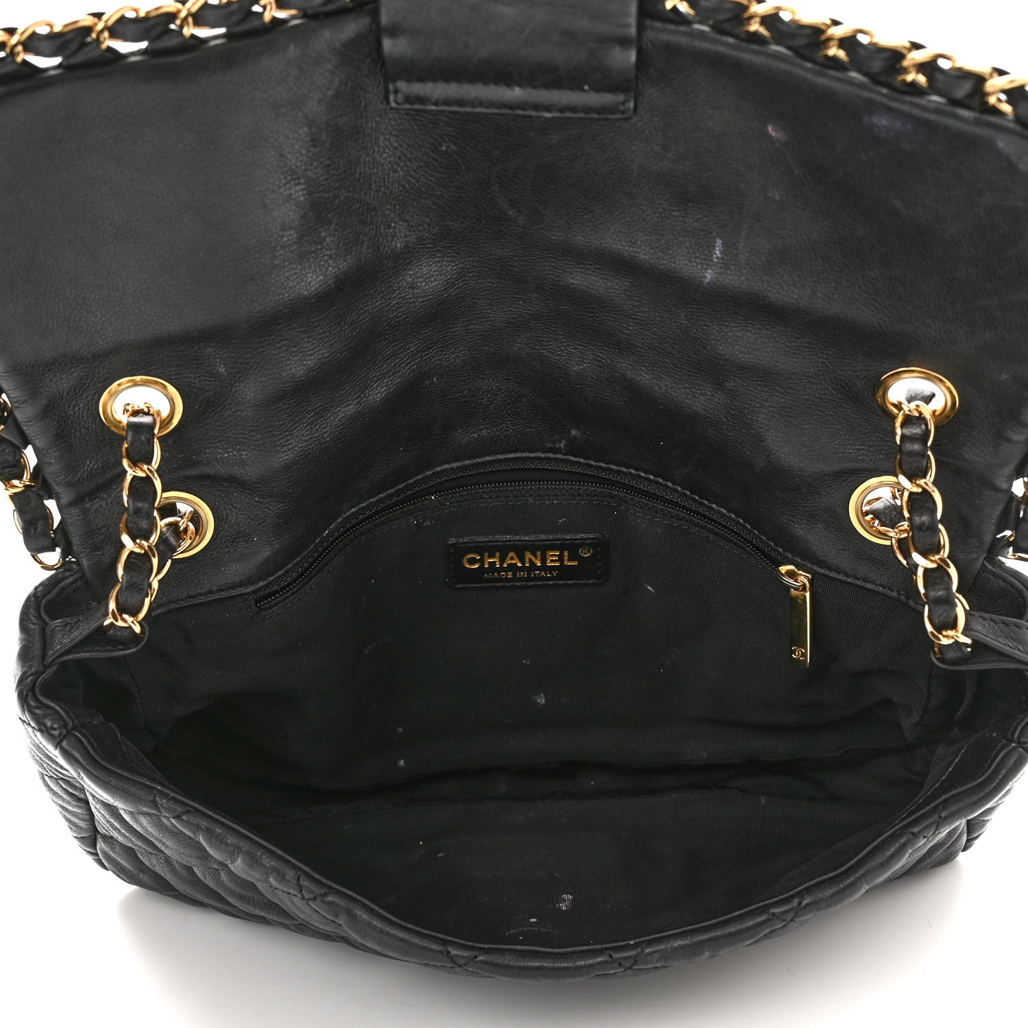 Chanel Calfskin Quilted Medium Chain Me Flap Black 5 of 14