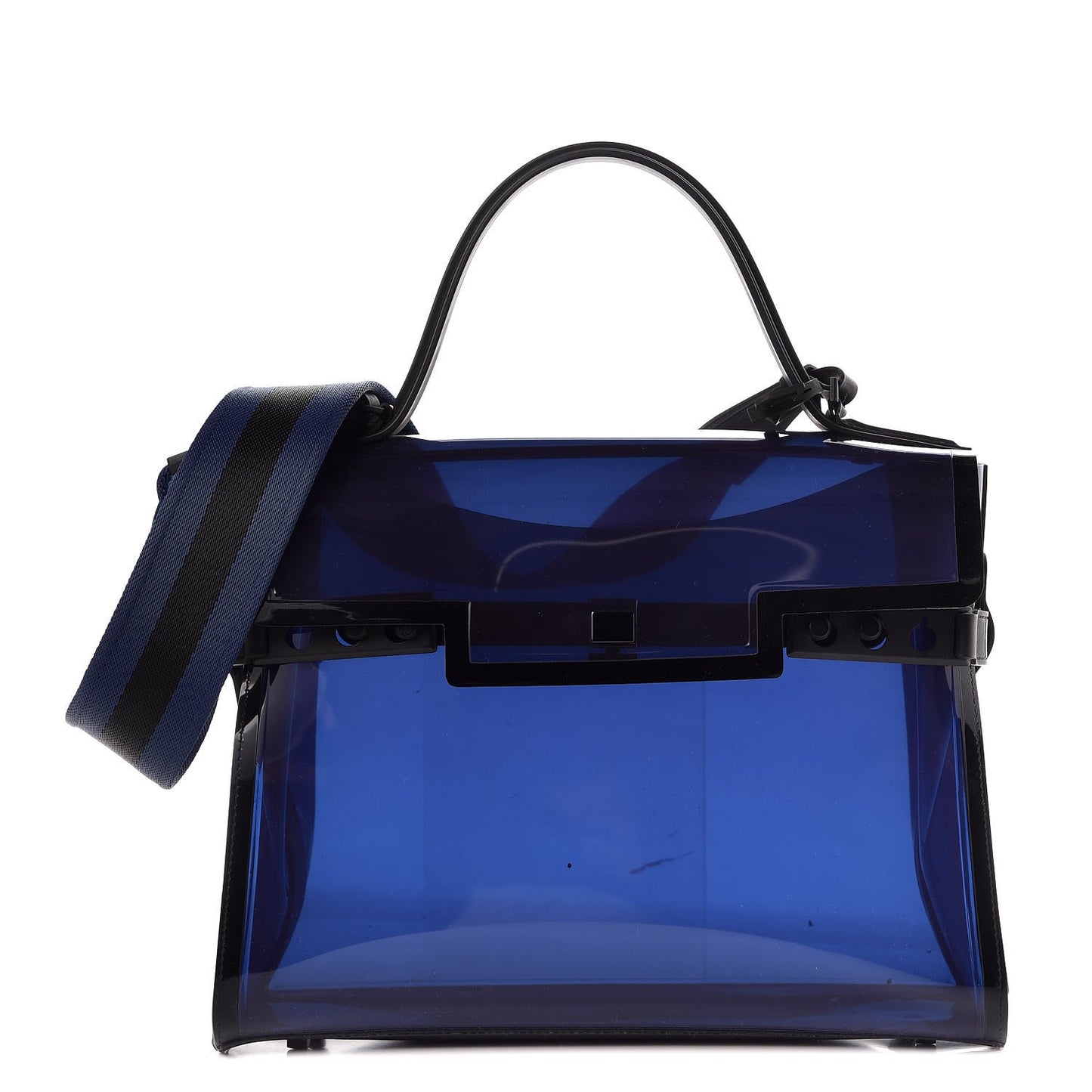 PVC Tempete Dark Night Satchel Blue De Prusse