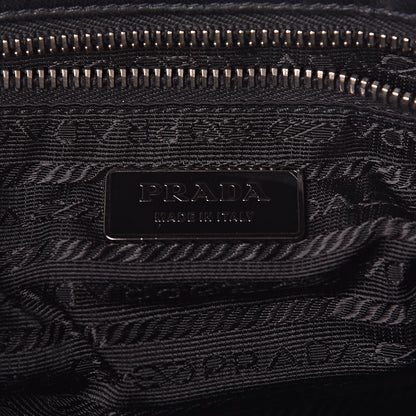 Prada Royal Calf Easy Foldover Pushlock Flap Shoulder Bag Black 5 of 11