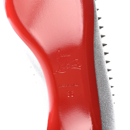 Christian Louboutin Mini Glitter Anjalina Flats 36 Silver 6 of 7