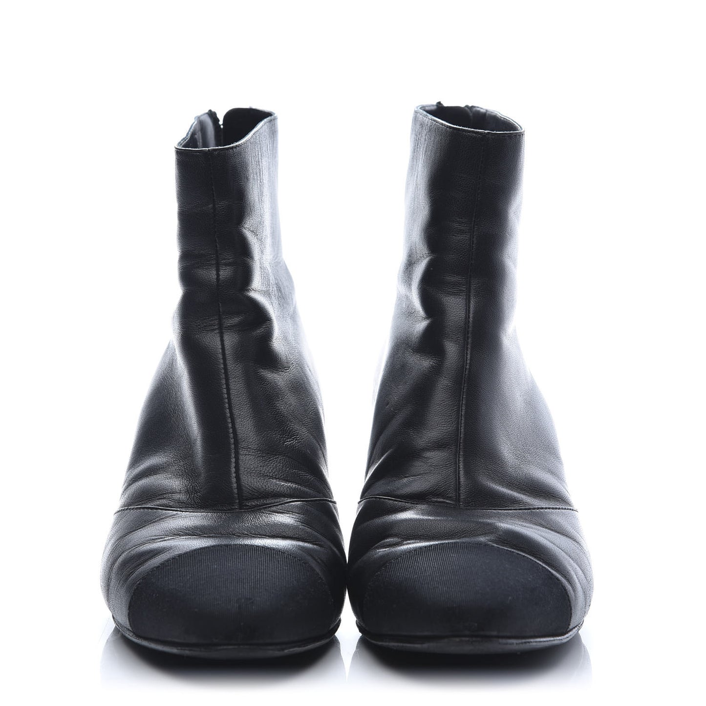 Calfskin Ankle Boots 38 Black