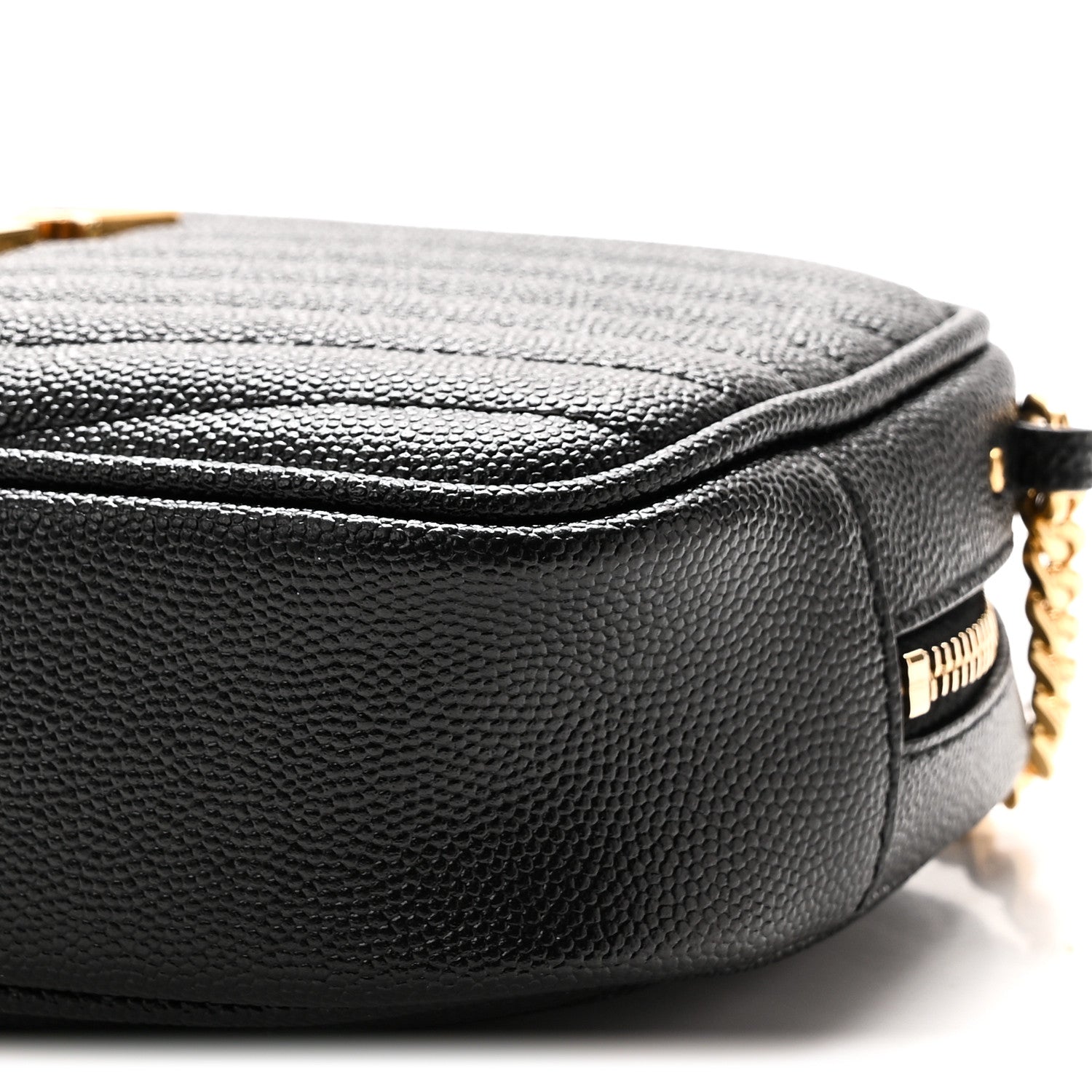 Saint Laurent Grain De Poudre Matelasse Monogram Mini Lou Camera Bag Black 10 of 10