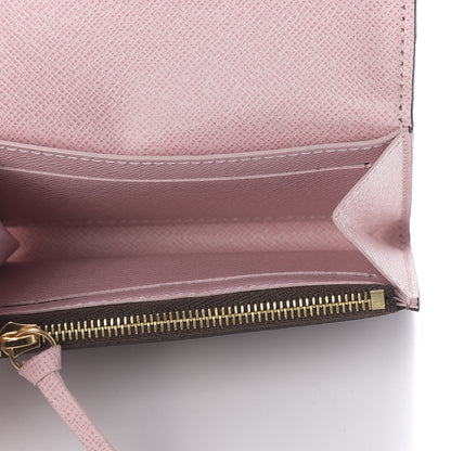 Louis Vuitton Damier Ebene Rosalie Coin Purse Rose Ballerine 5 of 9