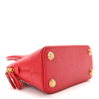 Balenciaga Signature Grained Calfskin Logo XXS Ville Top Handle Bag Rouge Lantern Black 4 of 13