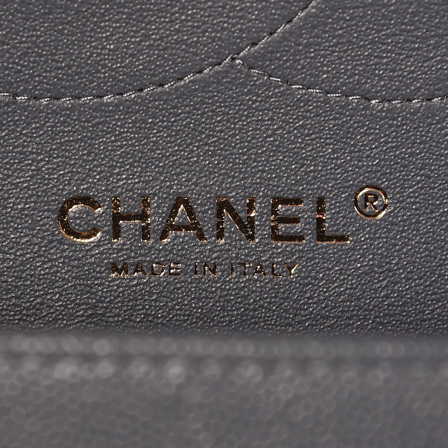 Chanel Caviar Quilted Jumbo Double Flap Dark Grey 7 of 9