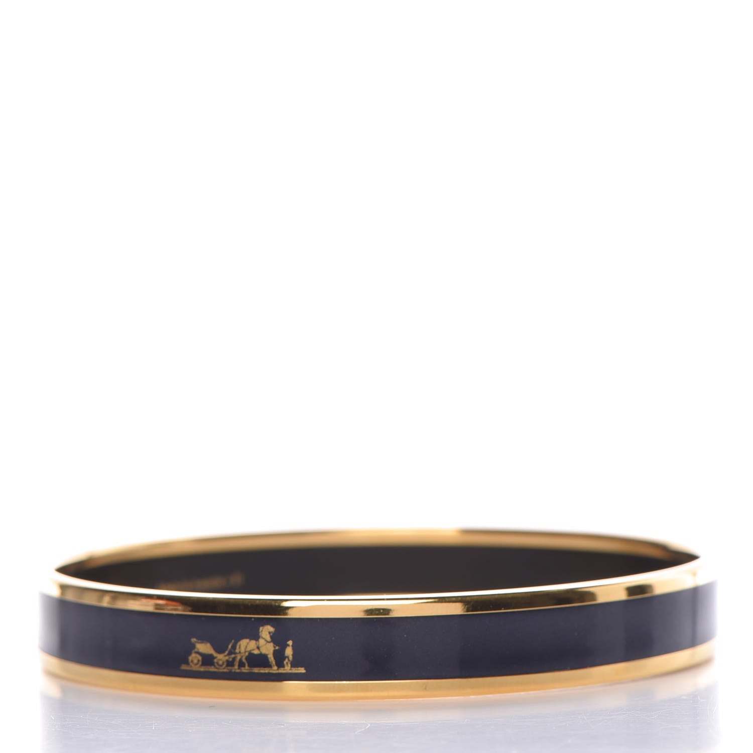 Hermes Enamel Printed Narrow Caleche Bracelet 70 3 of 5