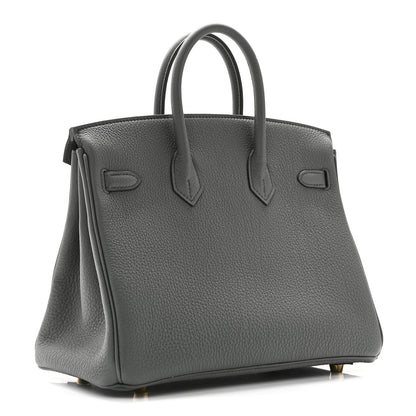 Hermes Togo Birkin 25 Vert Amande 3 of 11