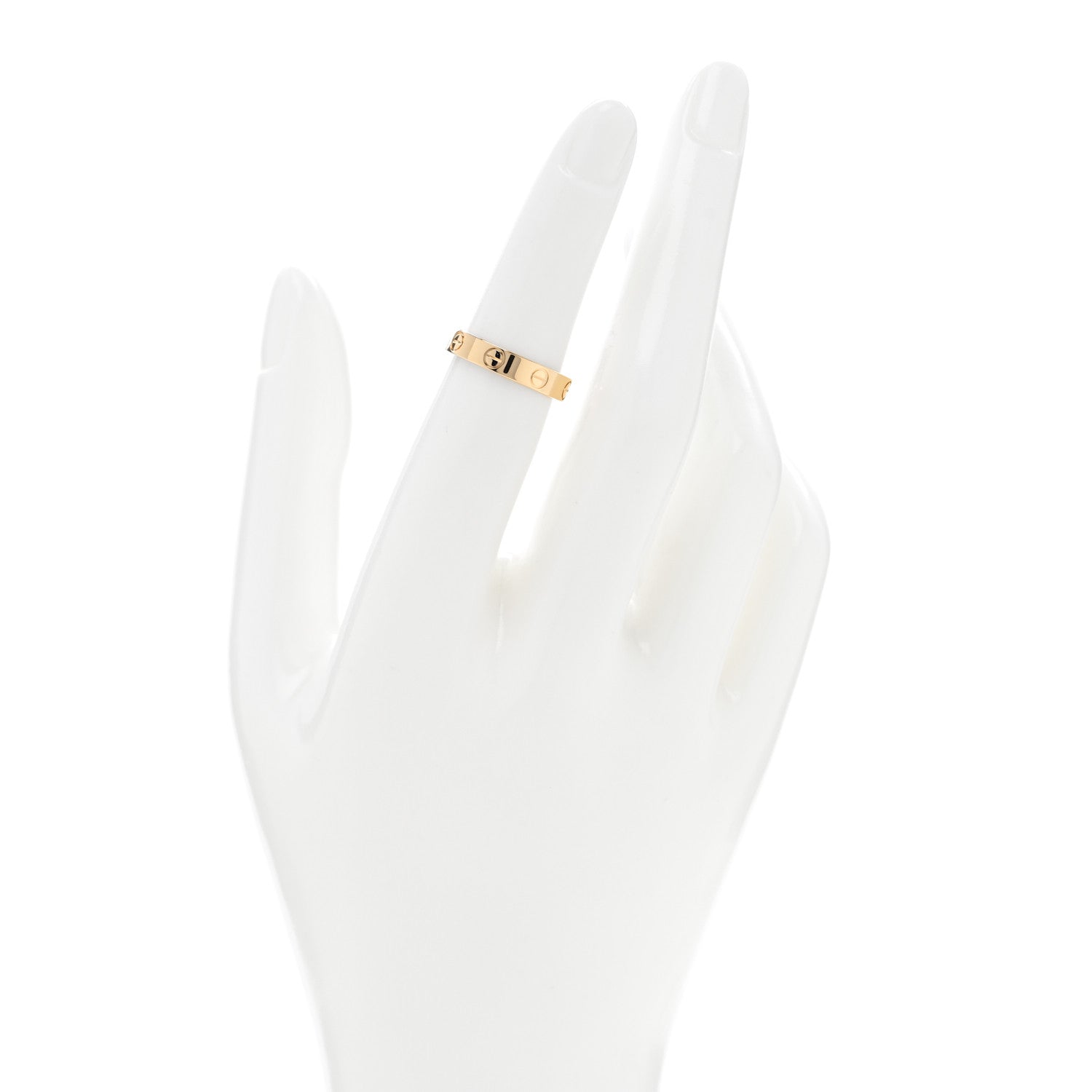 Cartier 18K Yellow Gold 3.5mm LOVE Wedding Band Ring 50 5.25 2 of 5